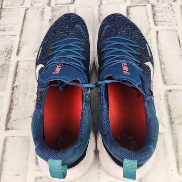 Nike Free RN 5.0 Men's Size 12 Blue White Athletic Running Gym Training Sneakers - Picture 6 of 10